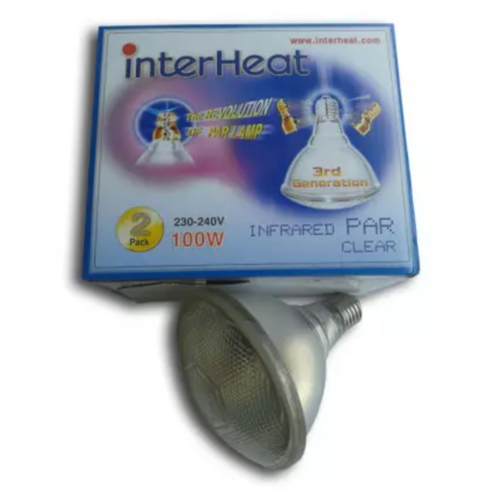 Bombilla Interheat 100 W Blanca PAR 2 uds