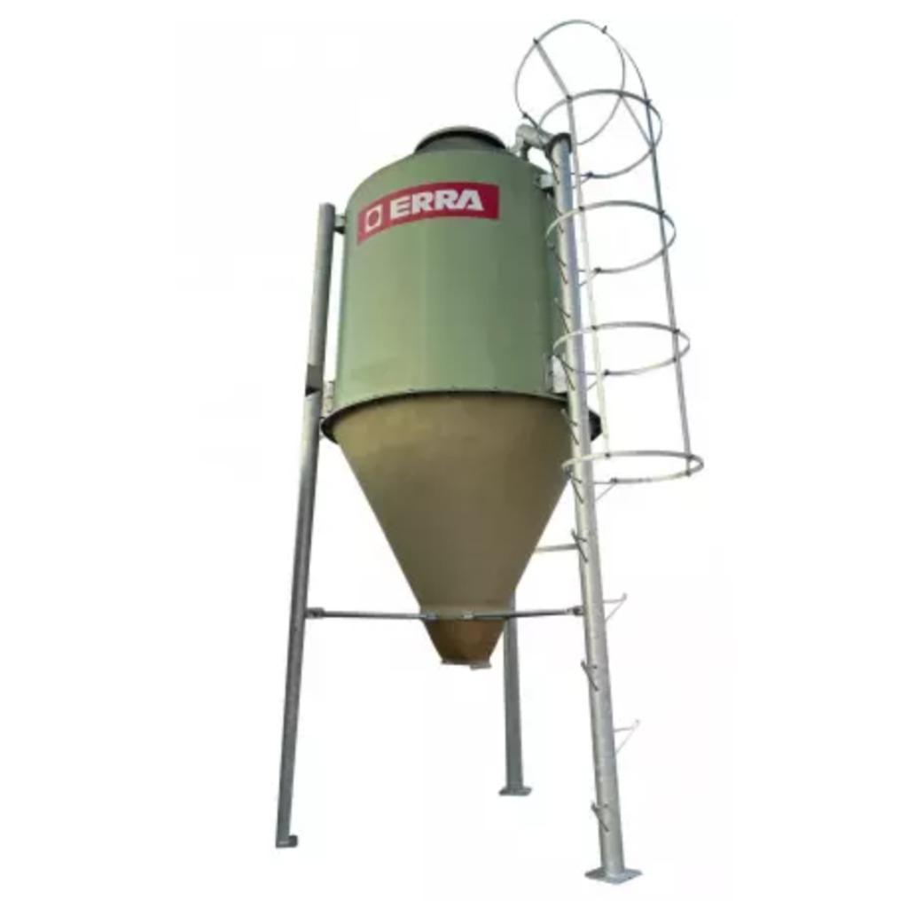 Silo de pienso de poliéster verde 2500 Kg 4m3